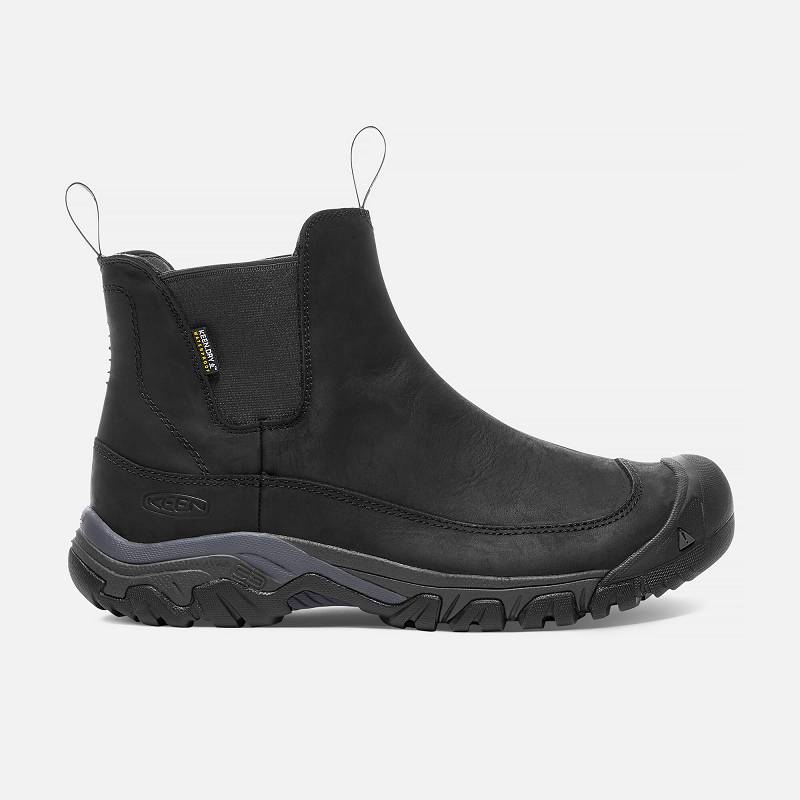 Keen Anchorage III Waterproof Winterstiefel Herren DE-89124 Black/Raven - Keen Herrenschuhe Schwarz